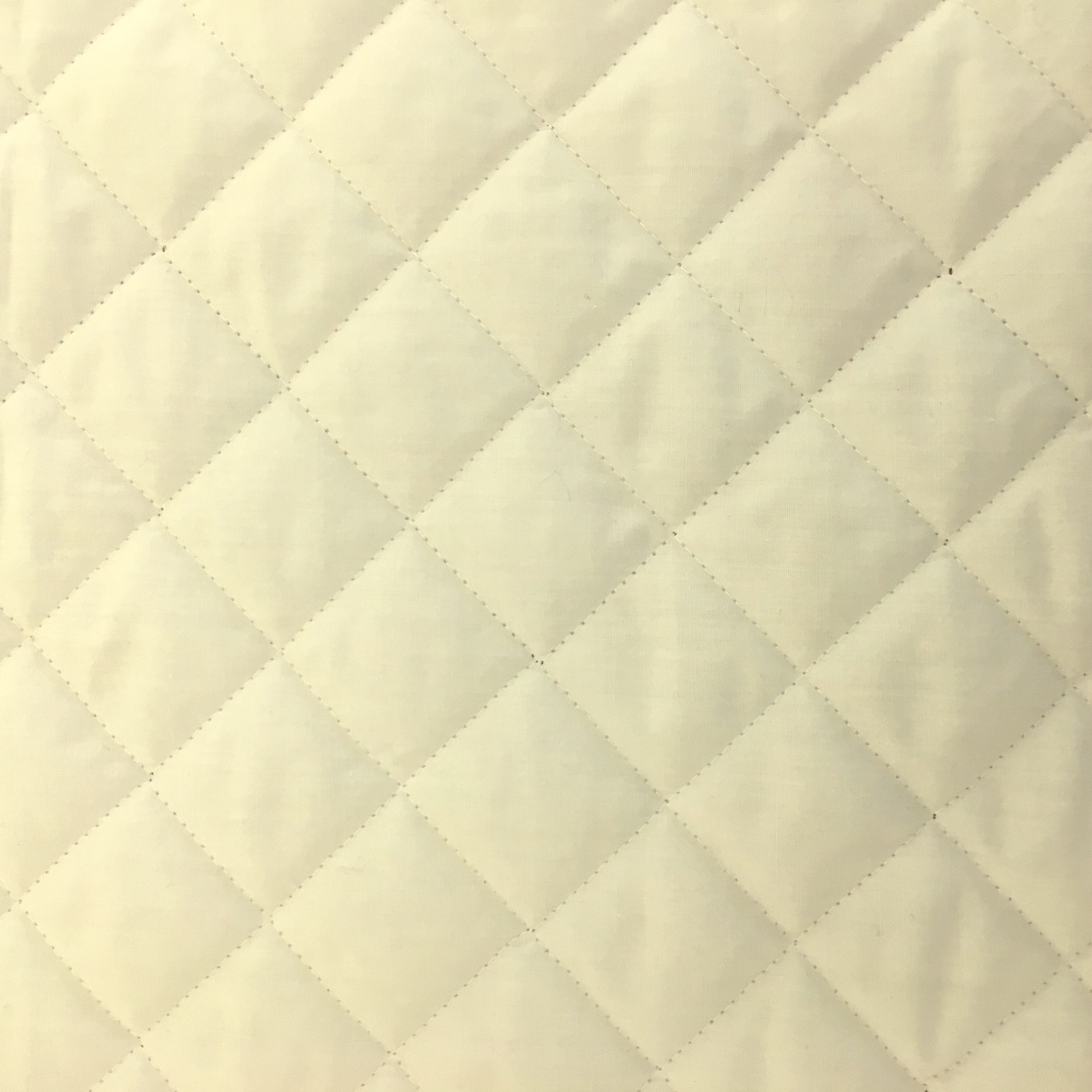 Quilted Polycotton IVORY